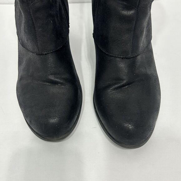 Fergalicious By Fergie Trina Black Womens 11M Faux Suede Ankle Boots - Picture 5 of 8